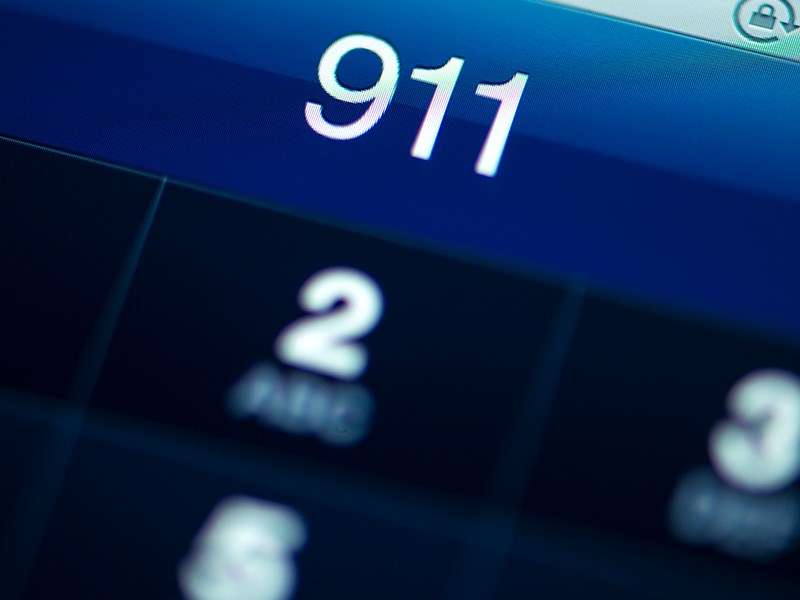 911 view on phone