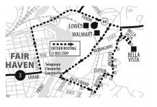 Detour routing map